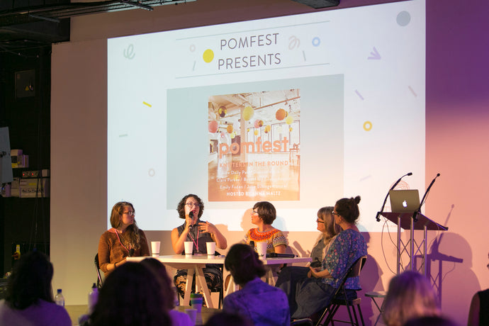 Episode 46 - Knitters in the Round at Pomfest: Crafting Consciously