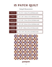 Load image into Gallery viewer, 15 Patch Quilt PDF Pattern by Lydia Gluck
