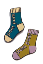 Load image into Gallery viewer, Pom Pom Enamel Sock Pin
